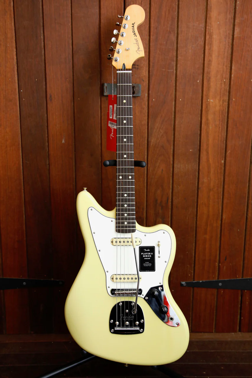 Fender Player II Jaguar Hialeah Yellow Electric Guitar - Image 2