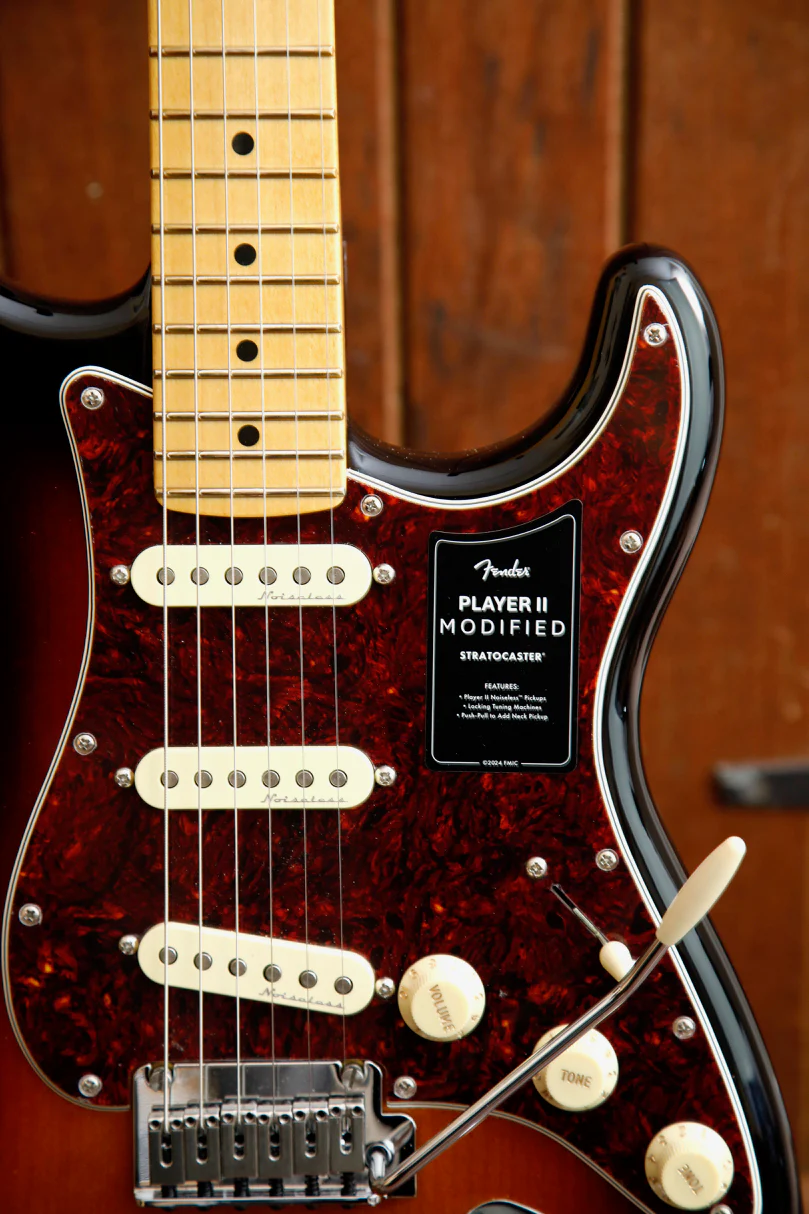 Fender Player II Modified Stratocaster 3-Tone Sunburst Electric Guitar - Image 5