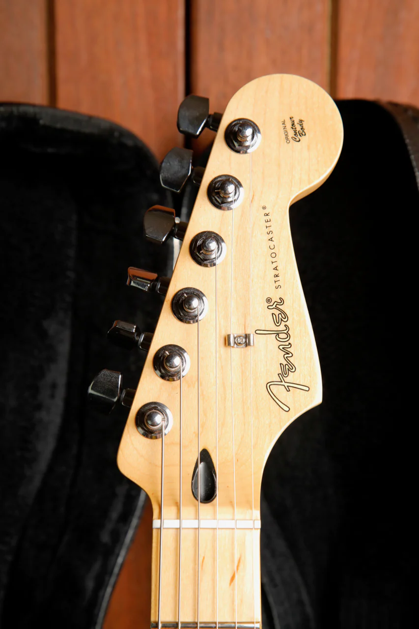 Fender Player Series Stratocaster Black Electric Guitar with Case Pre-Owned - Image 3