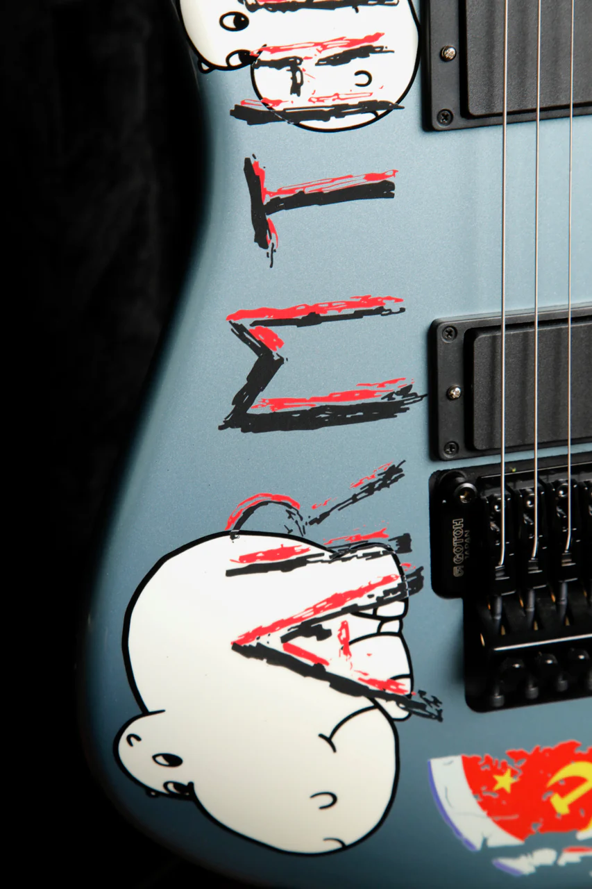 Fender Tom Morello Arm The Homeless Stratocaster Blue Ice Metallic - Image 8