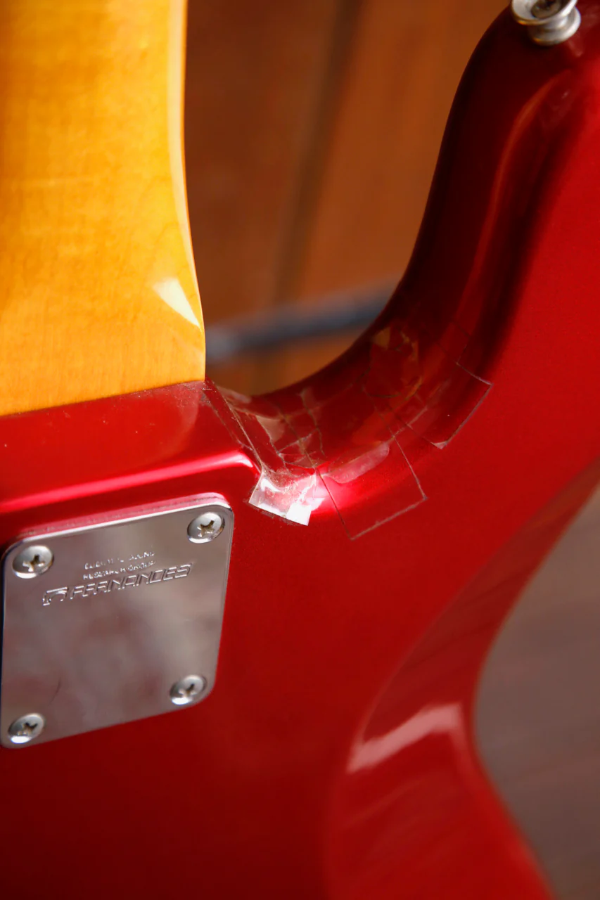 Fernandes J-Bass Candy Apple Red Pre-Owned - Image 13
