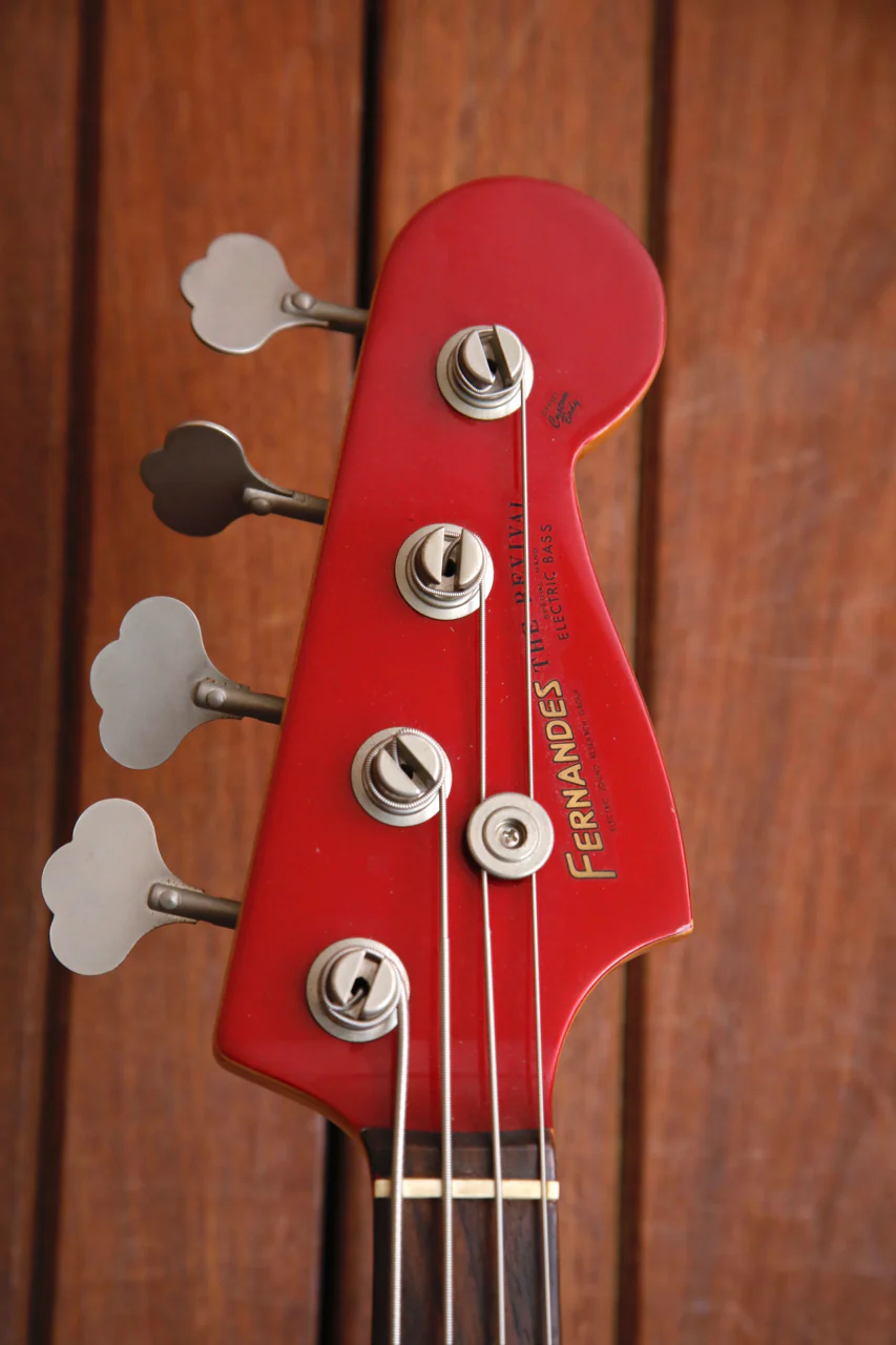 Fernandes J-Bass Candy Apple Red Pre-Owned - Image 3