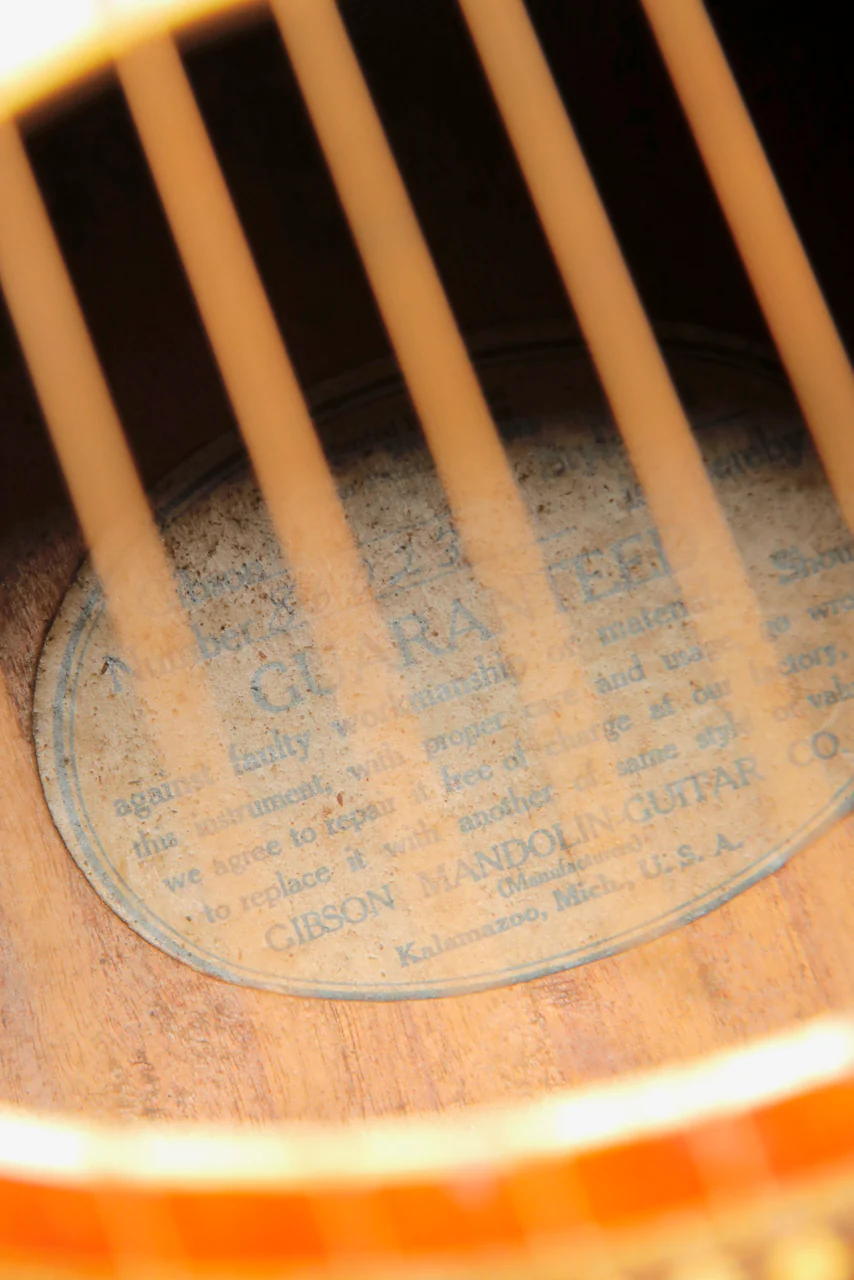 Gibson 1919 Harp Guitar "U" Style Acoustic Instrument Pre-Owned - Image 13