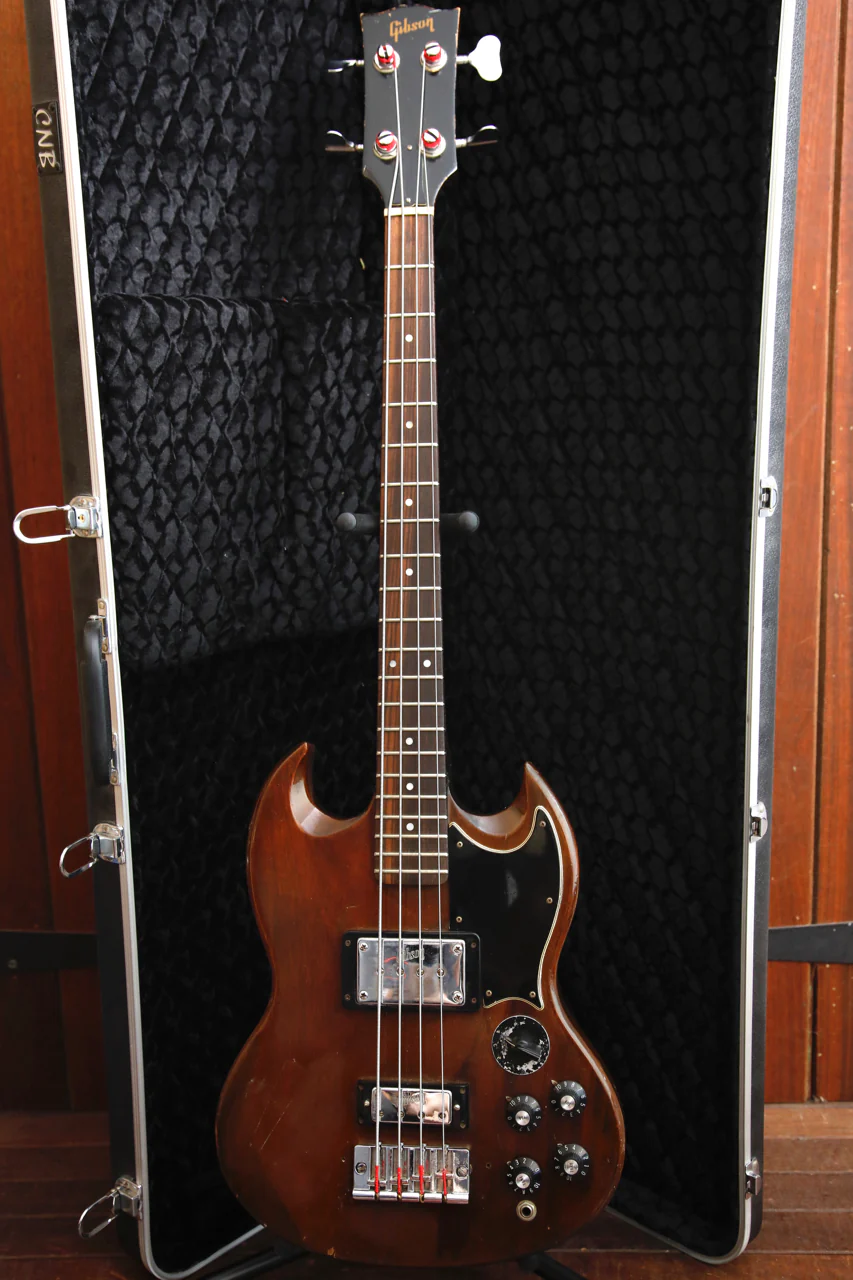 Gibson 1972 EB-3 Walnut Bass Guitar Vintage Pre-Owned - Image 2