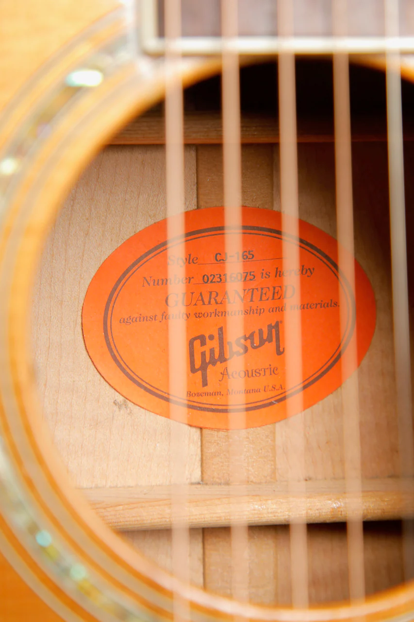 Gibson CJ-165 Natural Acoustic-Electric Guitar 2006 Pre-Owned - Image 7