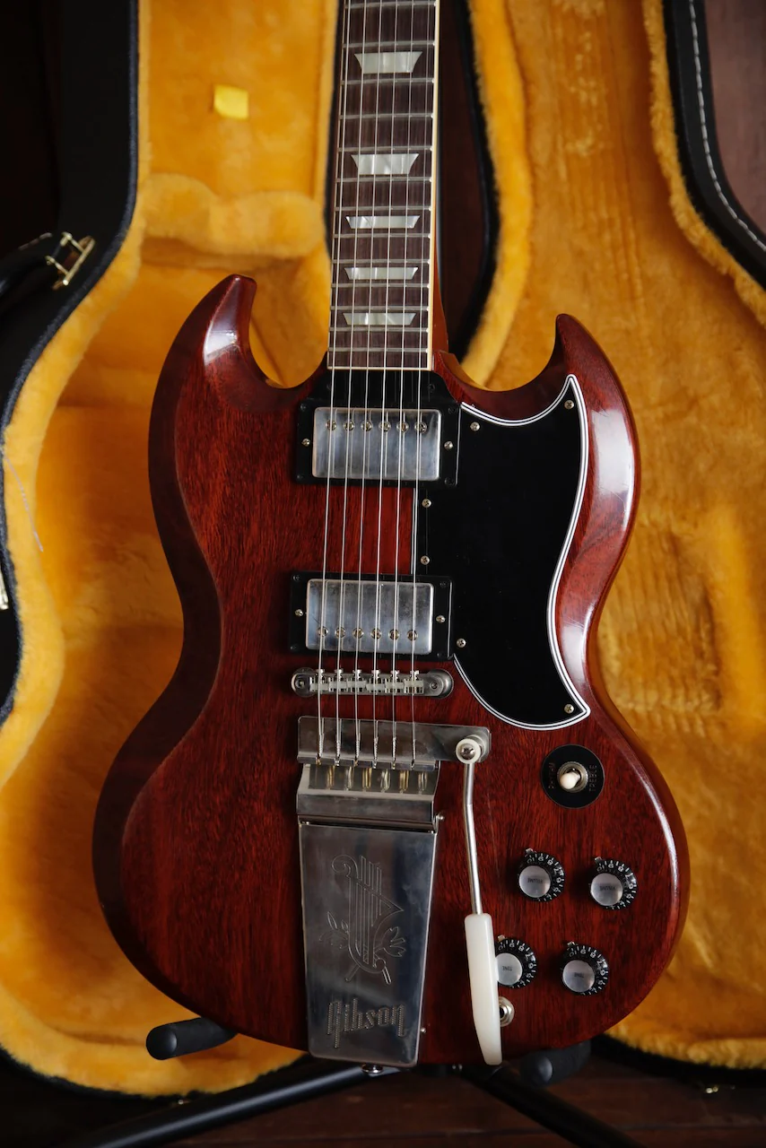 Gibson Custom Murphy Lab 1964 SG Standard With Maestro Vibrola Cherry Red Ultra Light Aged - Image 12