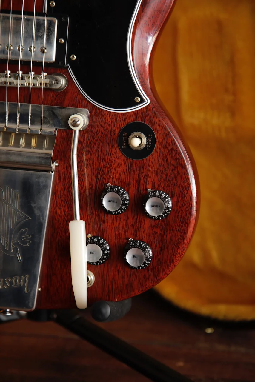 Gibson Custom Murphy Lab 1964 SG Standard With Maestro Vibrola Cherry Red Ultra Light Aged - Image 5