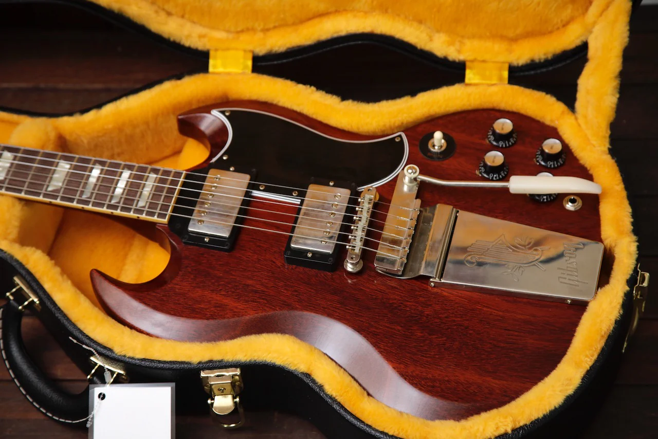 Gibson Custom Murphy Lab 1964 SG Standard With Maestro Vibrola Cherry Red Ultra Light Aged - Image 6