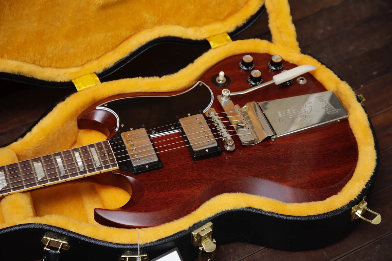 Gibson Custom Murphy Lab 1964 SG Standard With Maestro Vibrola Cherry Red Ultra Light Aged - Image 8