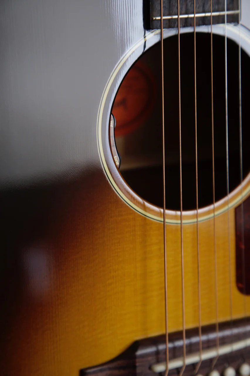 Gibson J-45 1950's Original Vintage Sunburst Acoustic-Electric Guitar - Image 6