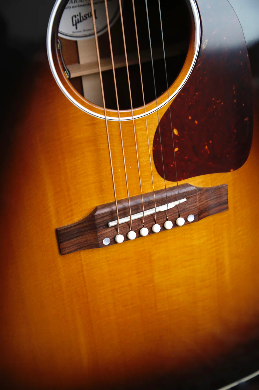 Gibson J-45 Standard Vintage Sunburst Acoustic-Electric Guitar - Image 8