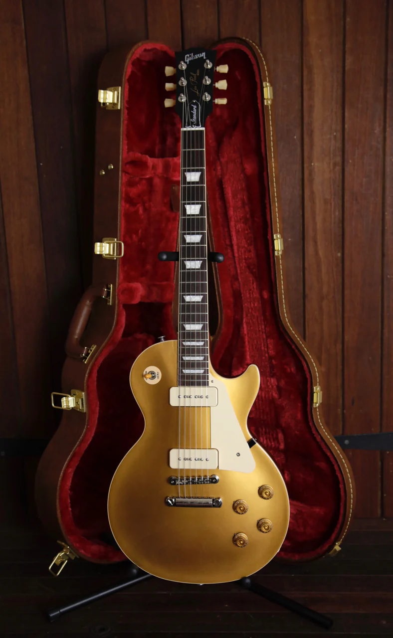 Gibson Les Paul Standard '50s P90 Gold Top Electric Guitar - Image 2