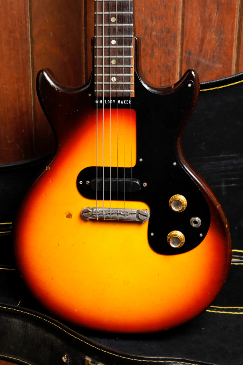 Gibson Melody Maker Double Cut Vintage 1964 Sunburst Electric Guitar Pre-Owned - Image 21
