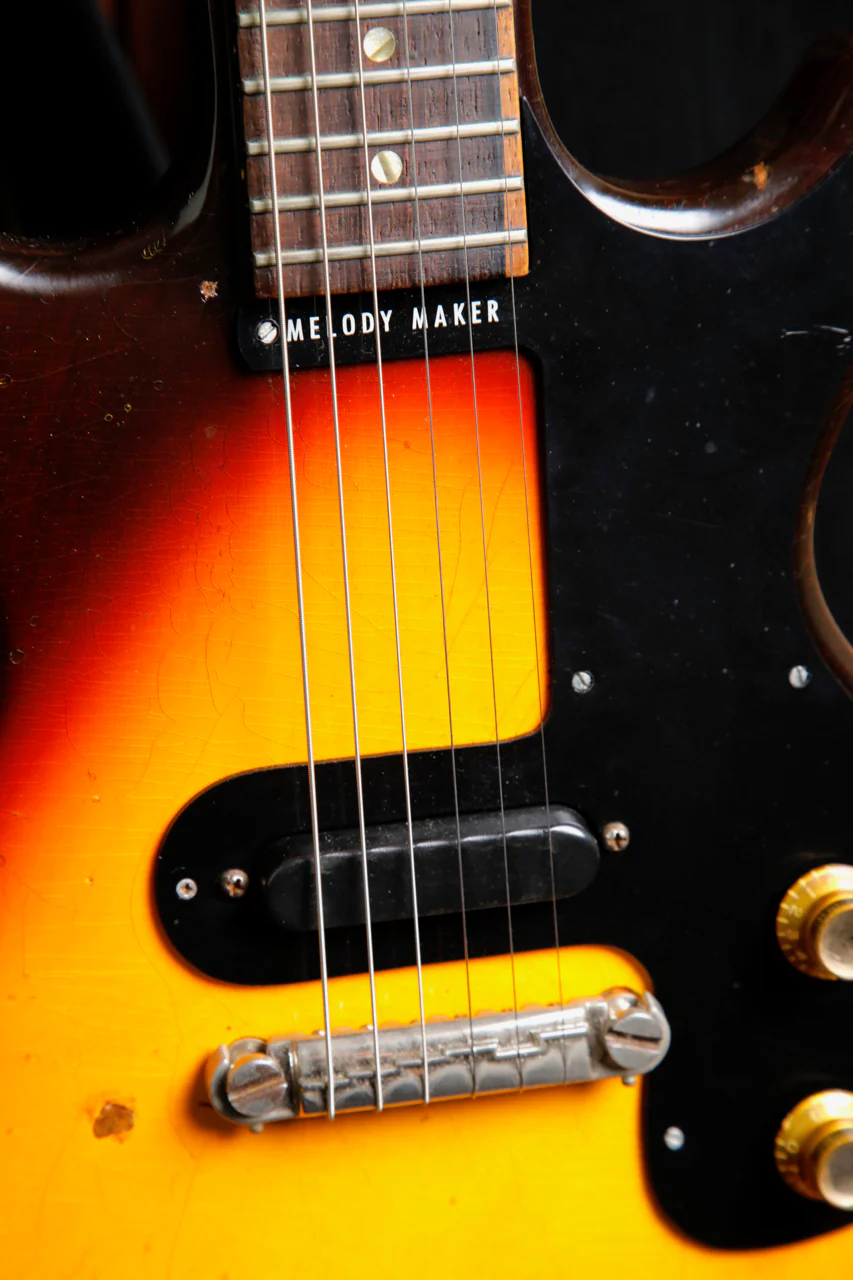 Gibson Melody Maker Double Cut Vintage 1964 Sunburst Electric Guitar Pre-Owned - Image 6