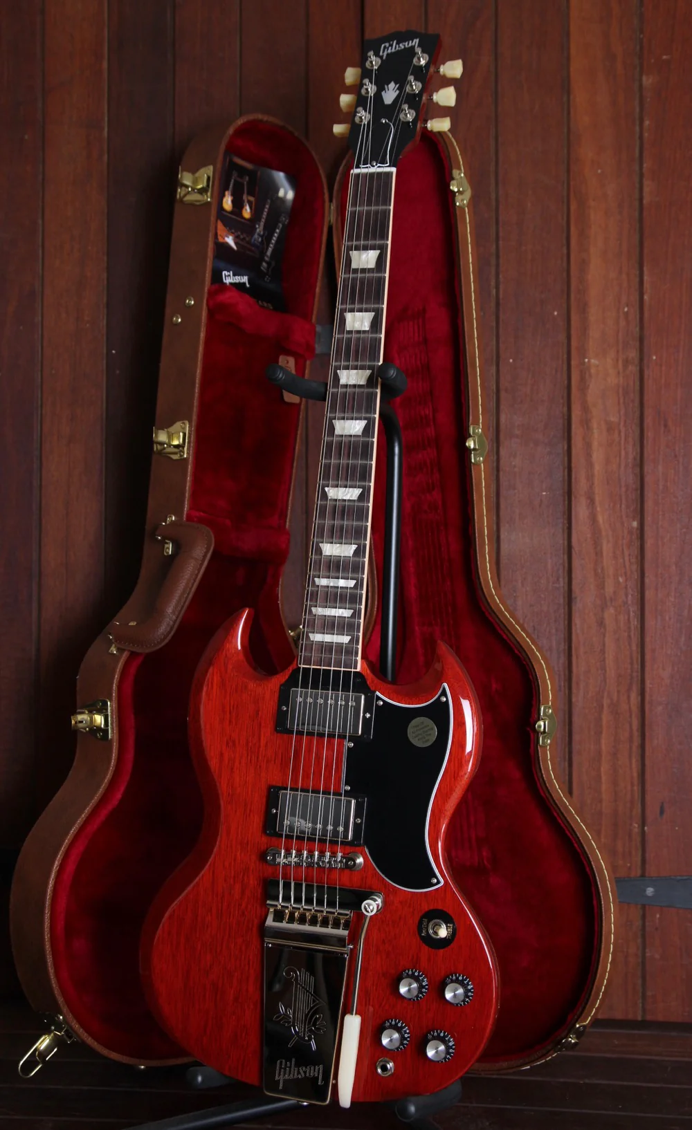 Gibson SG Standard '61 Maestro Vibrola Vintage Cherry - Image 5