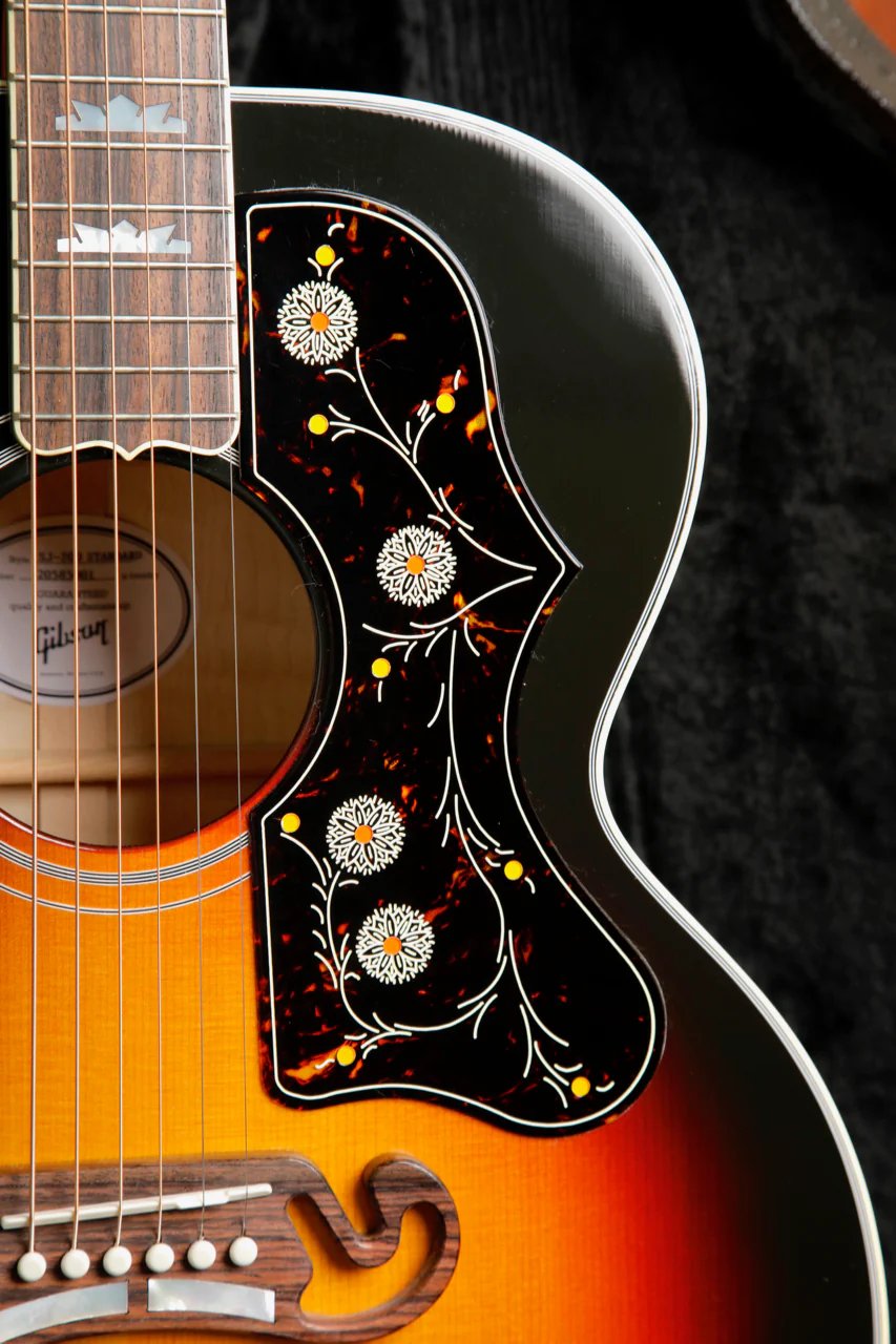 Gibson SJ-200 Standard Maple Tri Burst Acoustic-Electric Guitar - Image 6