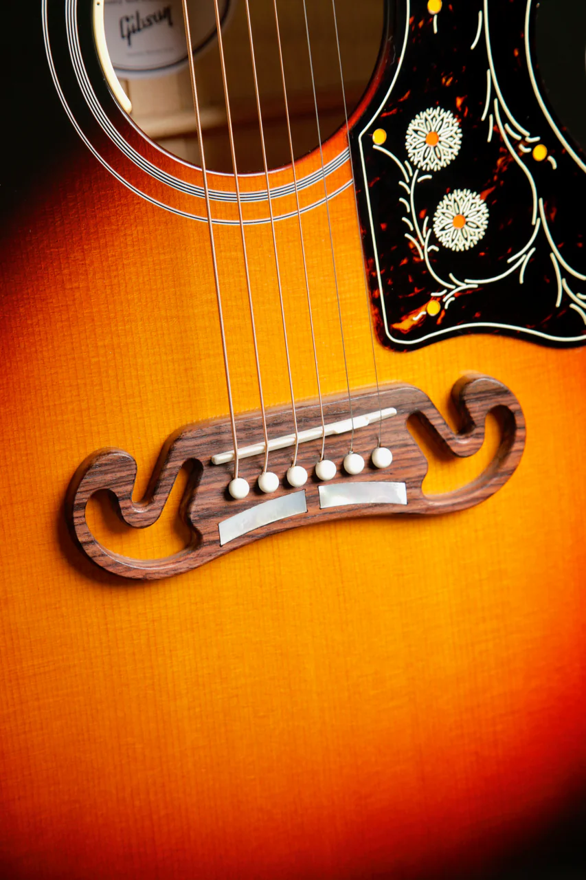 Gibson SJ-200 Standard Maple Tri Burst Acoustic-Electric Guitar - Image 7