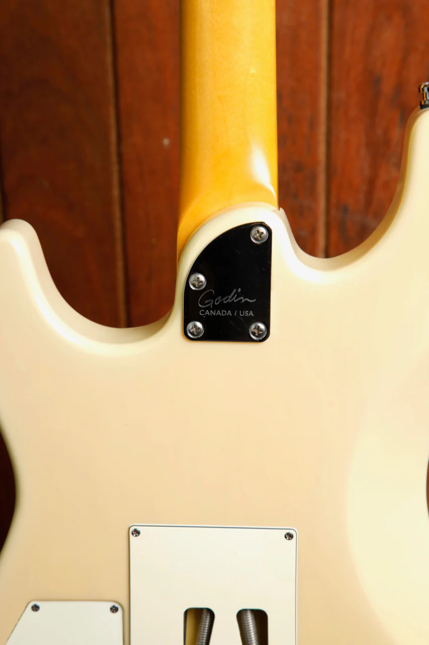 Godin Progression Trans Cream Solidbody Electric Guitar Pre-Owned - Image 14