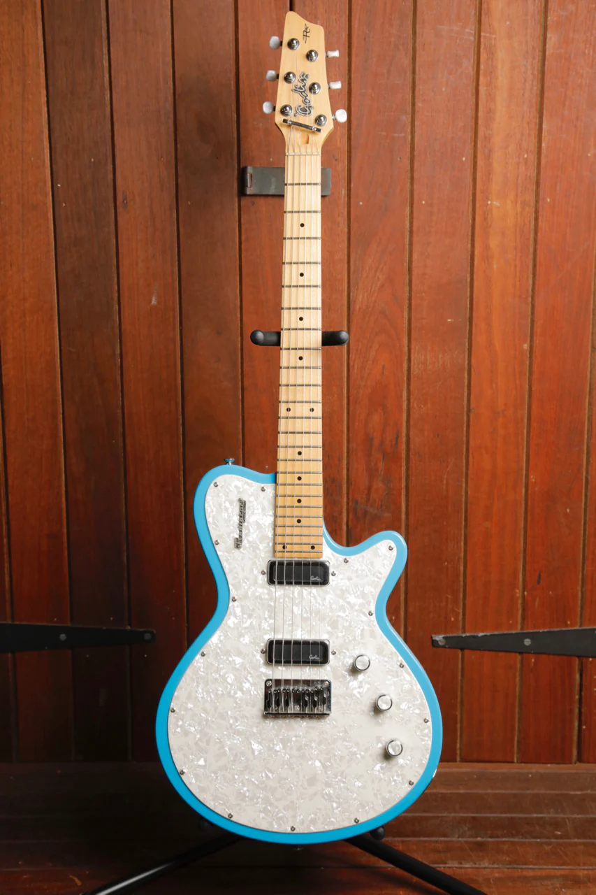 Godin Radiator Cool Sound Blue Electric Guitar 1999 Pre-Owned - Image 2
