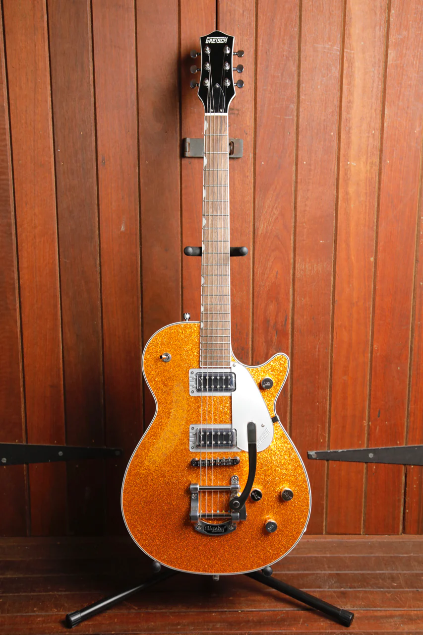 Gretsch G5230T Electromatic Sparkle Jet FT Single-Cut w/ Bigsby Gold Sparkle - Image 2