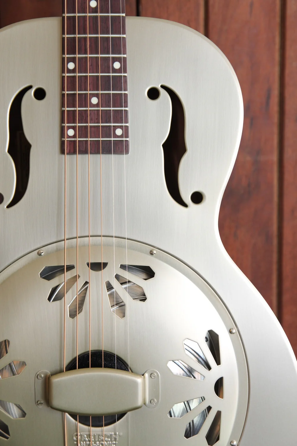 Gretsch G9201 Honeydipper Metal Round Neck Resonator Nickel Plated Brass Body - Image 3
