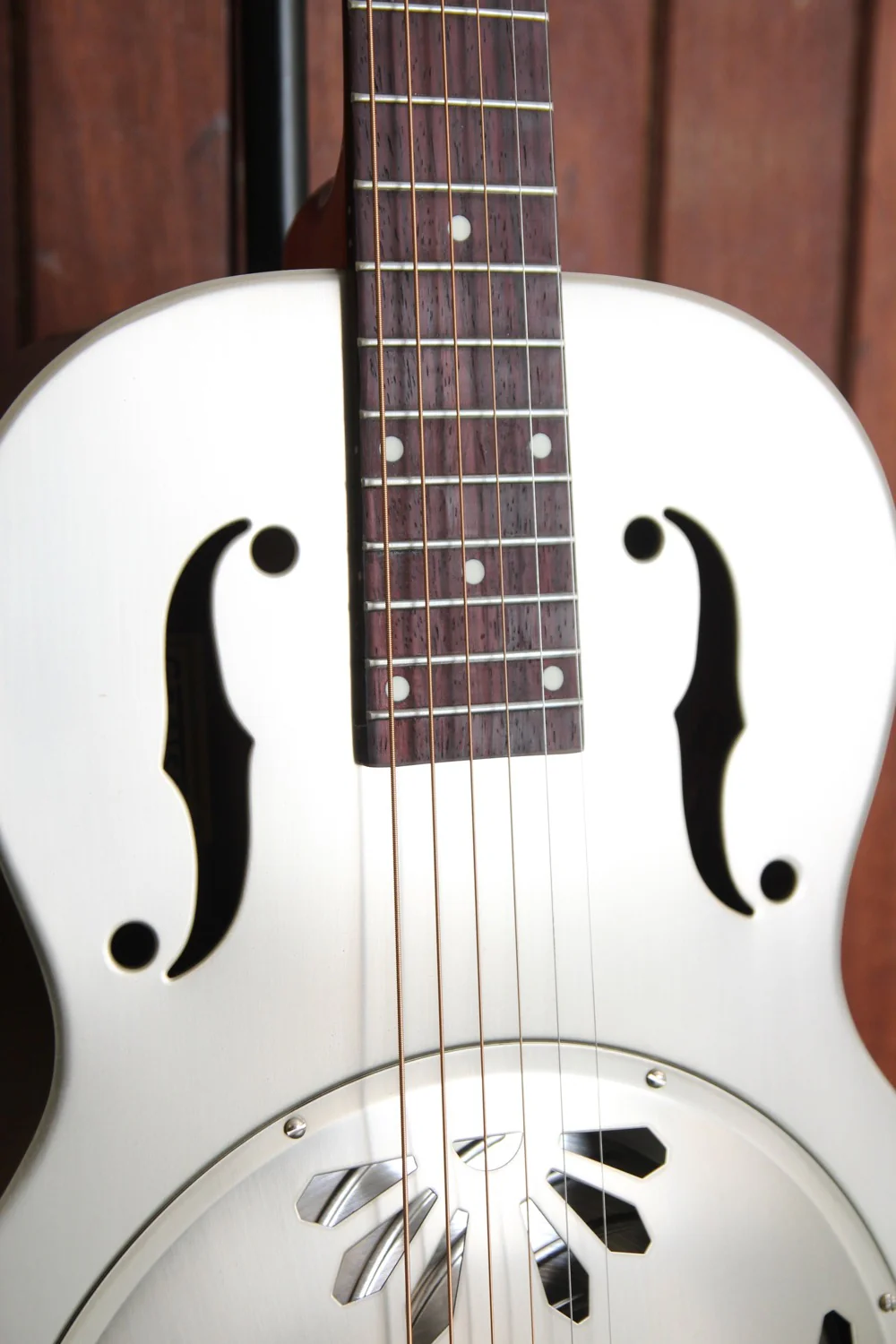 Gretsch G9201 Honeydipper Metal Round Neck Resonator Nickel Plated Brass Body - Image 5