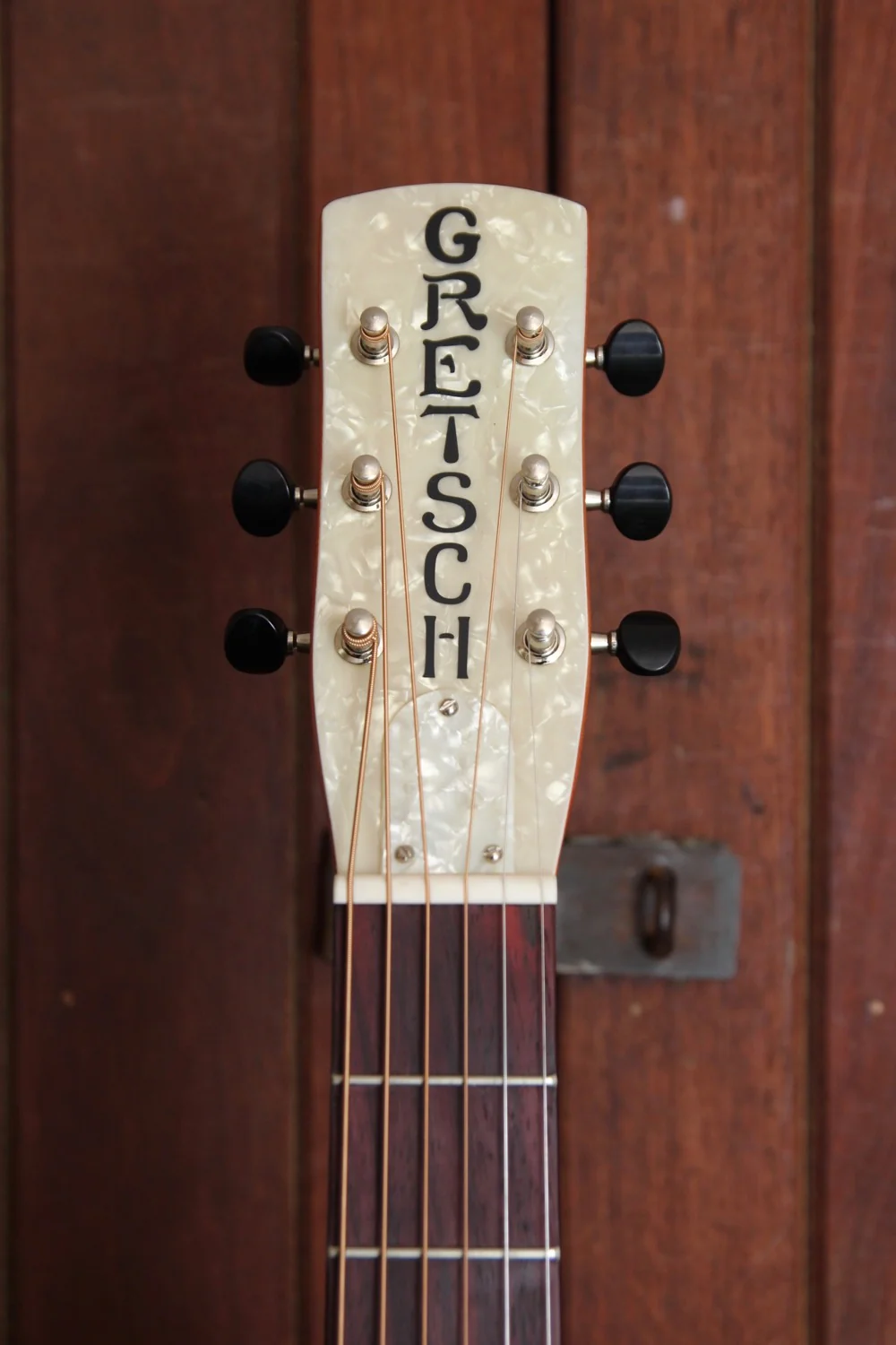 Gretsch G9201 Honeydipper Metal Round Neck Resonator Nickel Plated Brass Body - Image 6