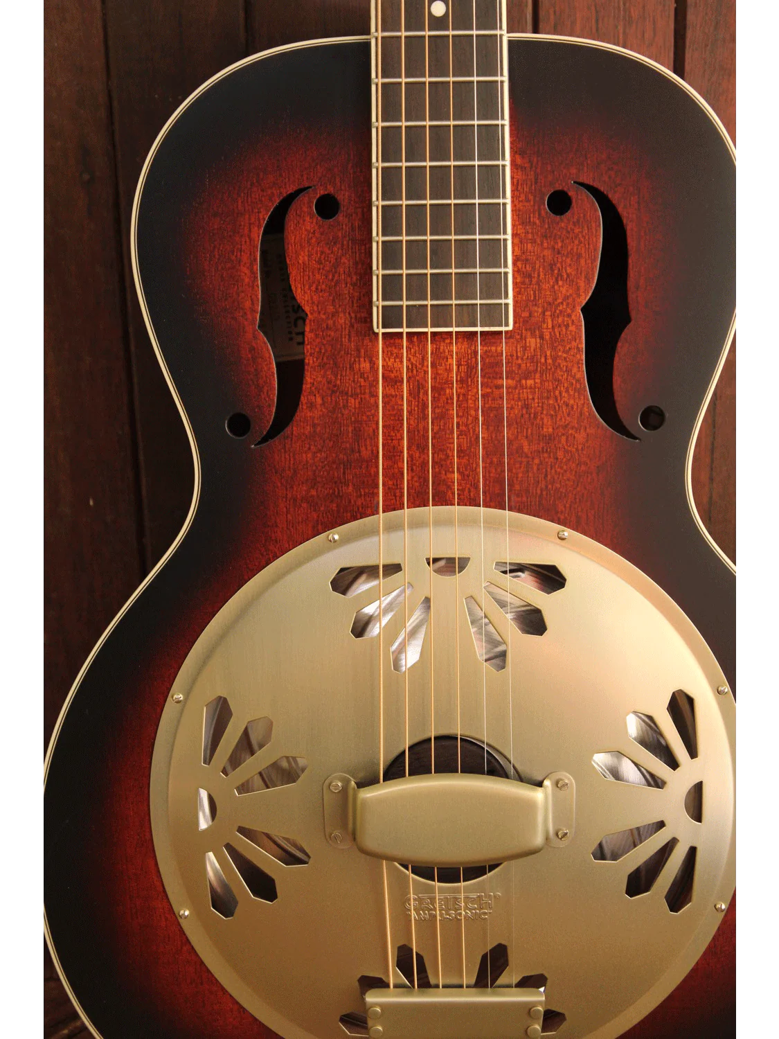 Gretsch G9240 Alligator Biscuit Round Neck Resonator 2-Color Sunburst - Image 3