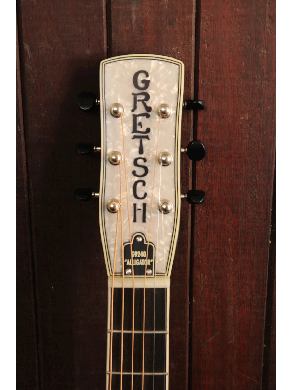 Gretsch G9240 Alligator Biscuit Round Neck Resonator 2-Color Sunburst - Image 4
