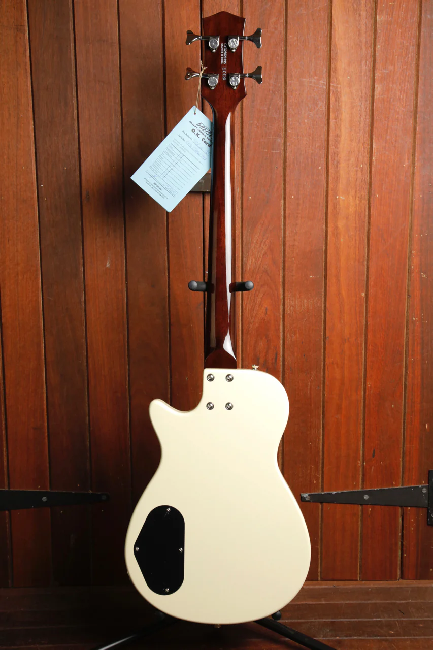 Gretsch Streamliner Jet Club Bass Single-Cut Vintage White - Image 11