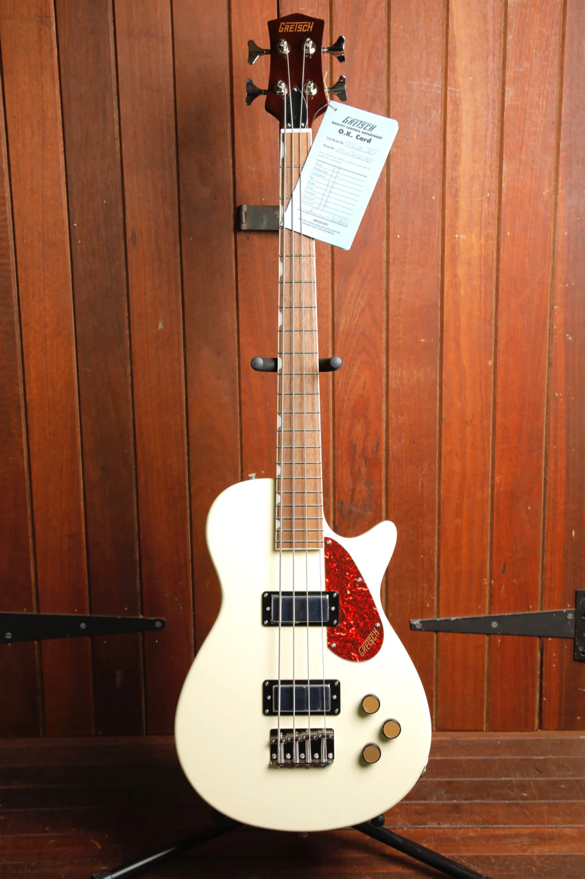 Gretsch Streamliner Jet Club Bass Single-Cut Vintage White - Image 2