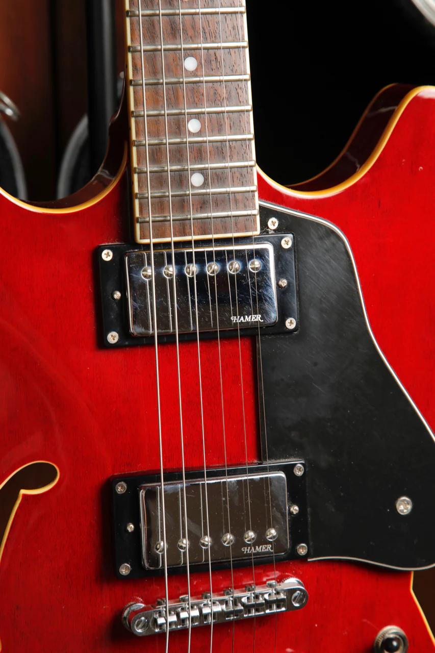 Hamer Echotone XT Semi-Hollow Cherry Red Electric Guitar Pre-Owned - Image 5