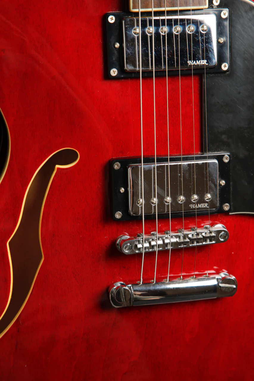 Hamer Echotone XT Semi-Hollow Cherry Red Electric Guitar Pre-Owned - Image 7