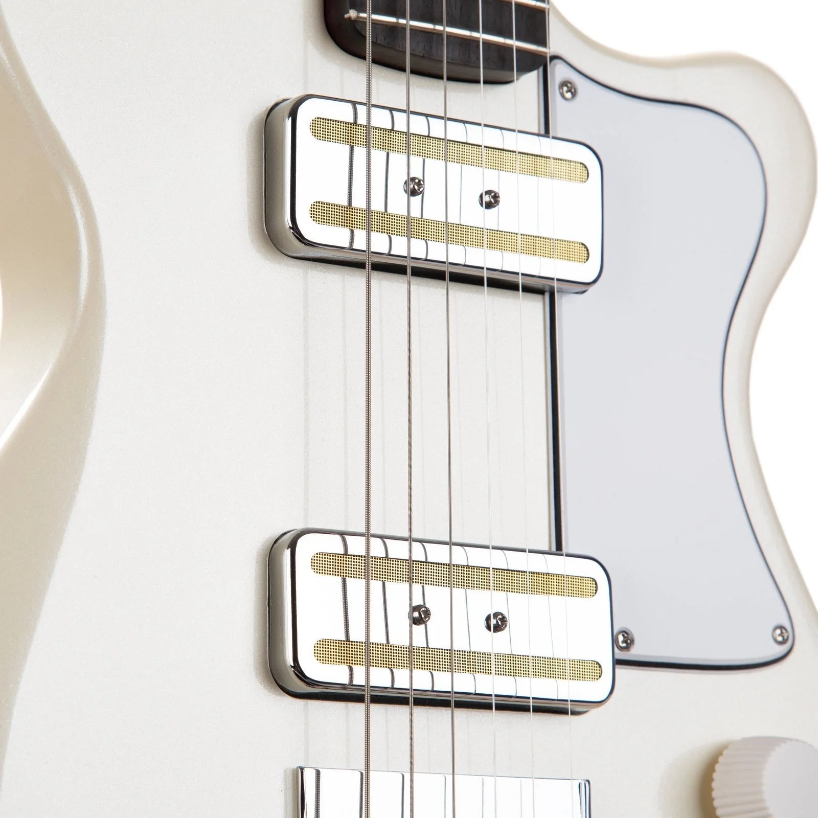 Harmony Juno Electric Guitar Pearl White - Image 3
