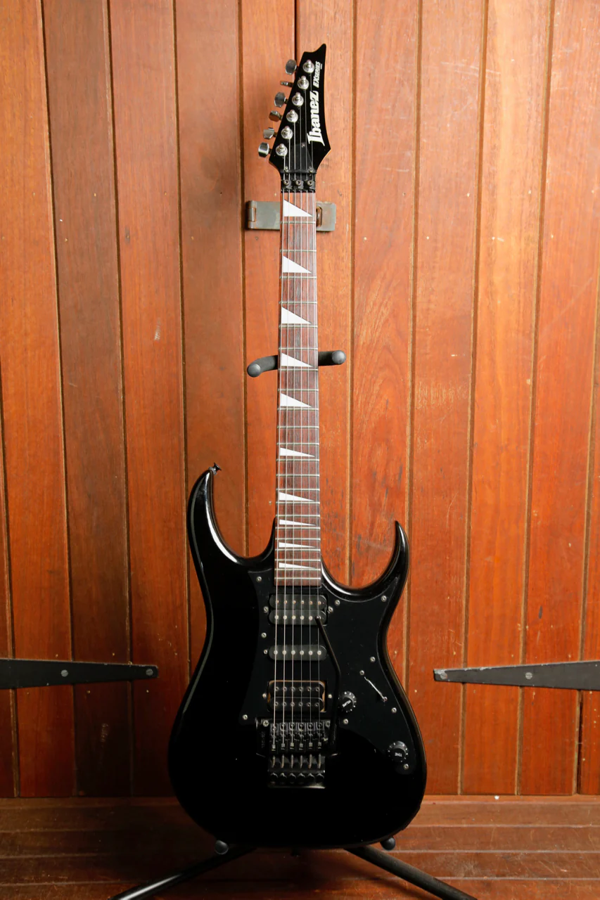 Ibanez EX350 Black Electric Guitar Made in Korea 1991 Pre-Owned - Image 2