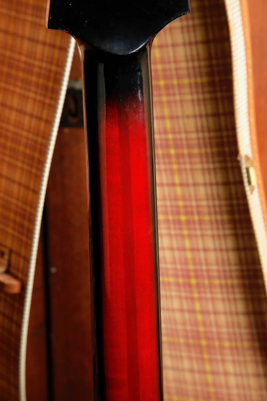 Isana Vintage 1950s Red Burst Archtop Acoustic-Electric Guitar Made in Germany Pre-Owned - Image 16