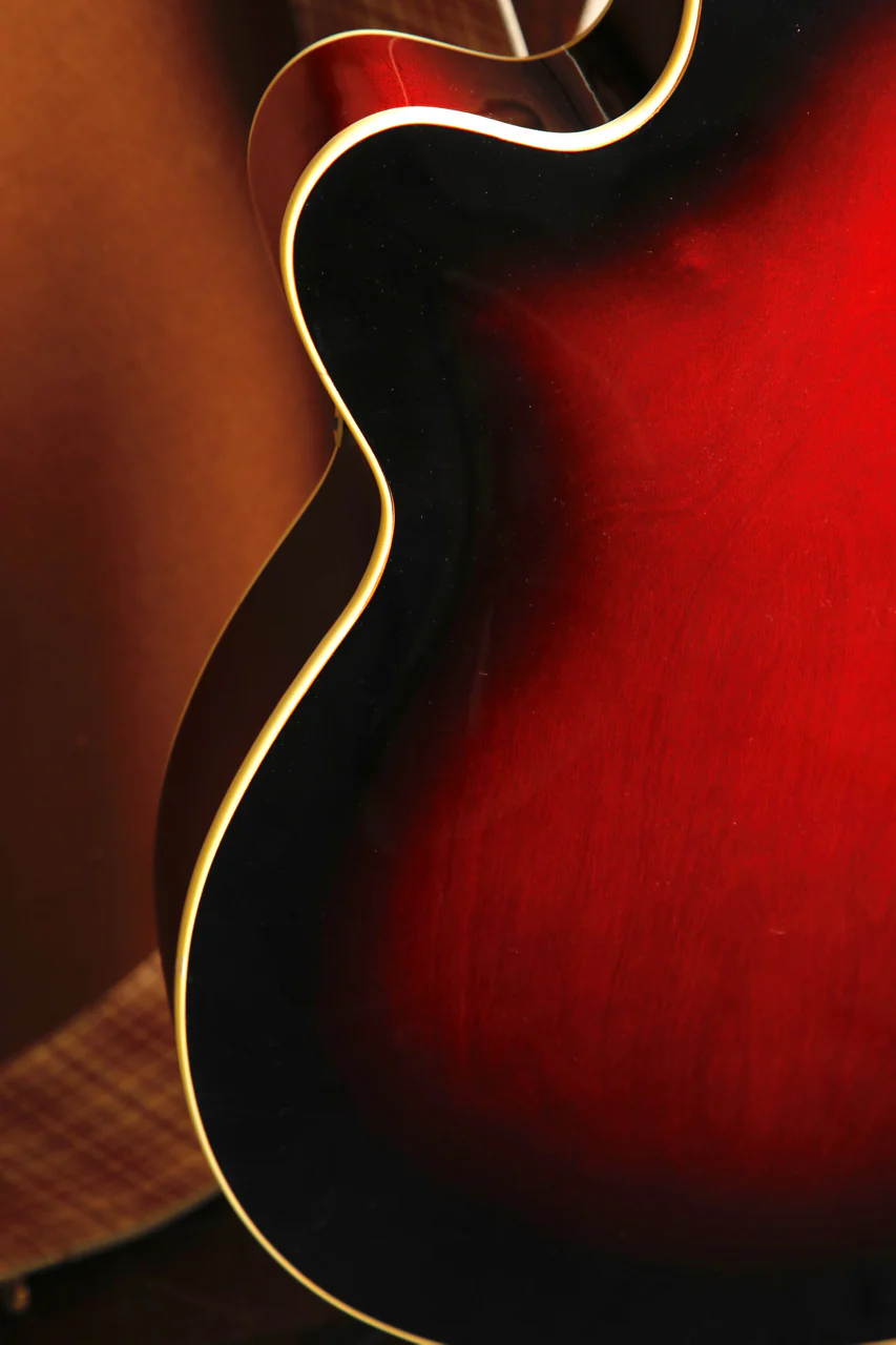Isana Vintage 1950s Red Burst Archtop Acoustic-Electric Guitar Made in Germany Pre-Owned - Image 19