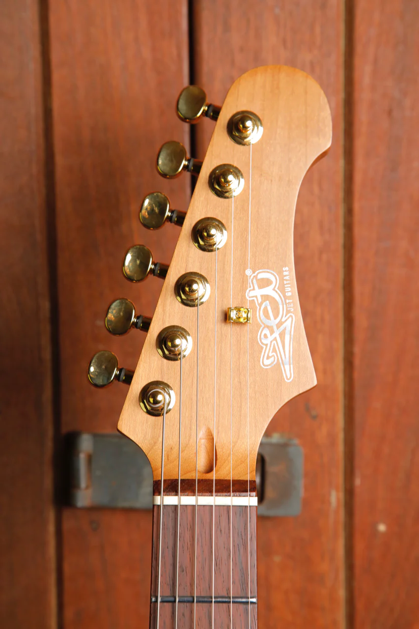 JET Guitars JS-380 RD G Red SSS Electric Guitar - Image 3