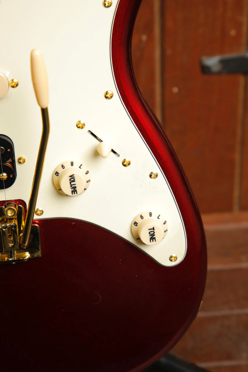 JET Guitars JS-480 WR G Wine Red HSS Electric Guitar - Image 6