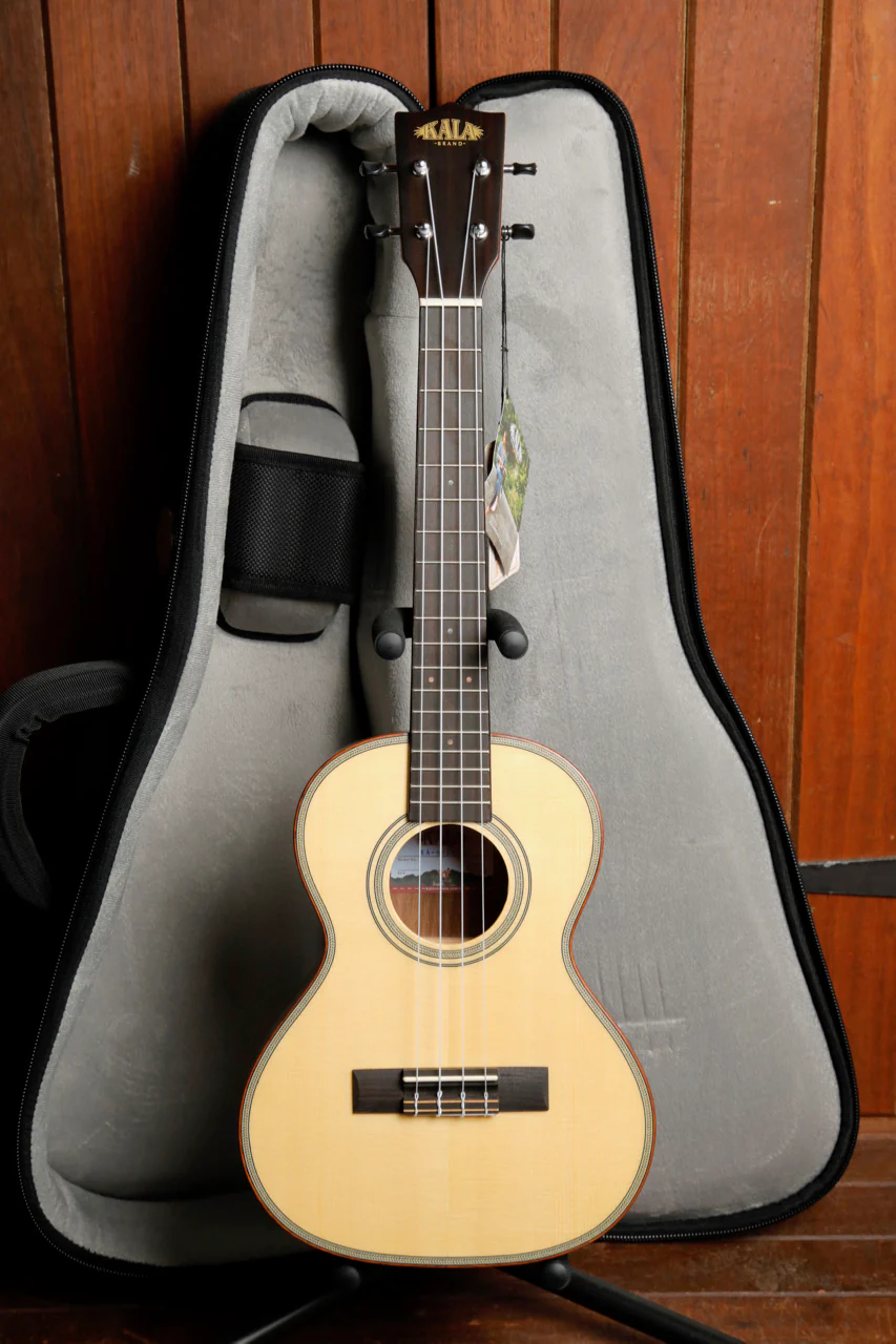 Kala KA-SSEBY-T Solid Spruce/Ebony Tenor Ukulele - Image 2