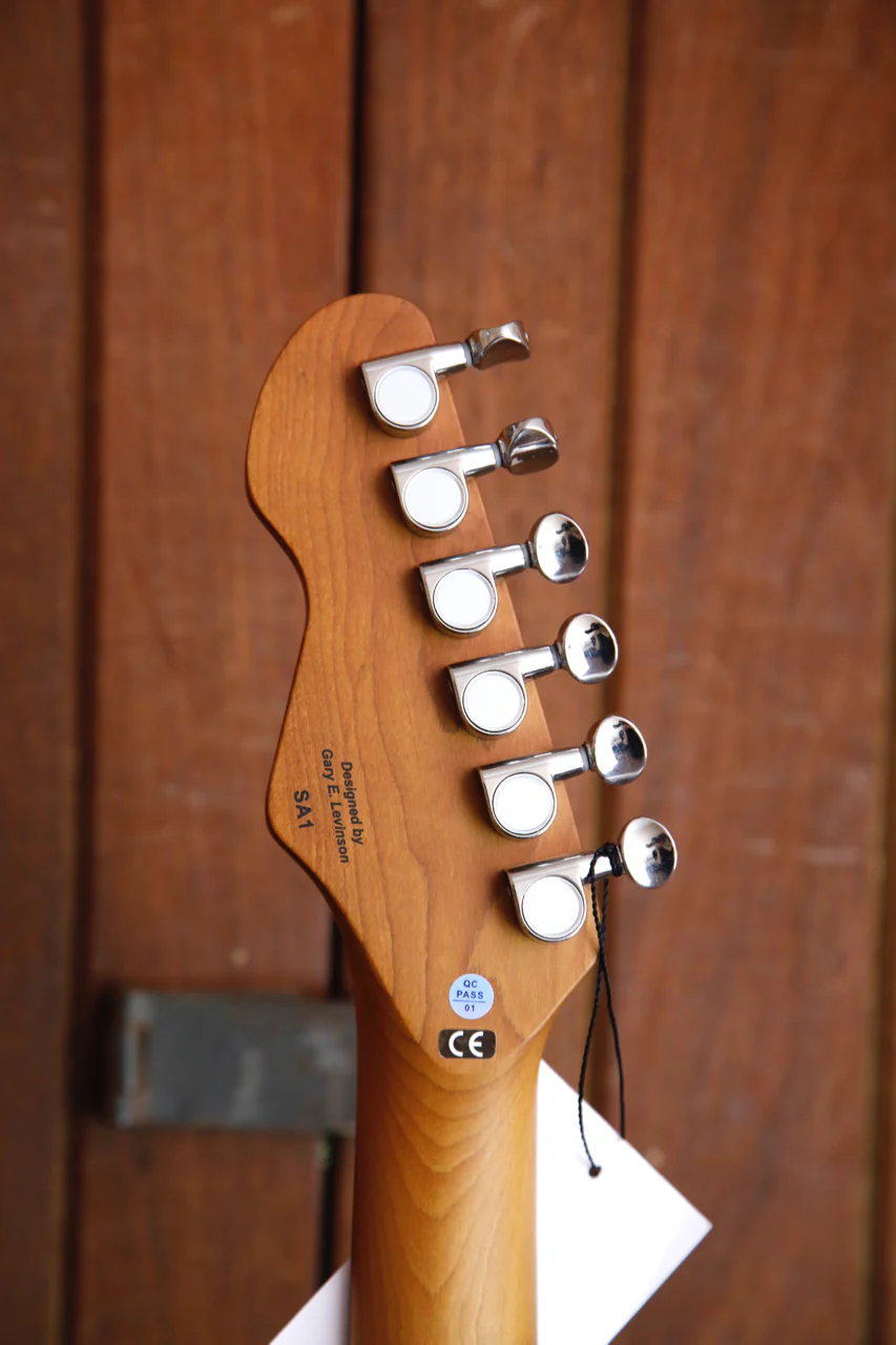 Levinson Sceptre Arlington Std Single Cutaway 3 Tone Sunburst Electric Guitar - Image 9