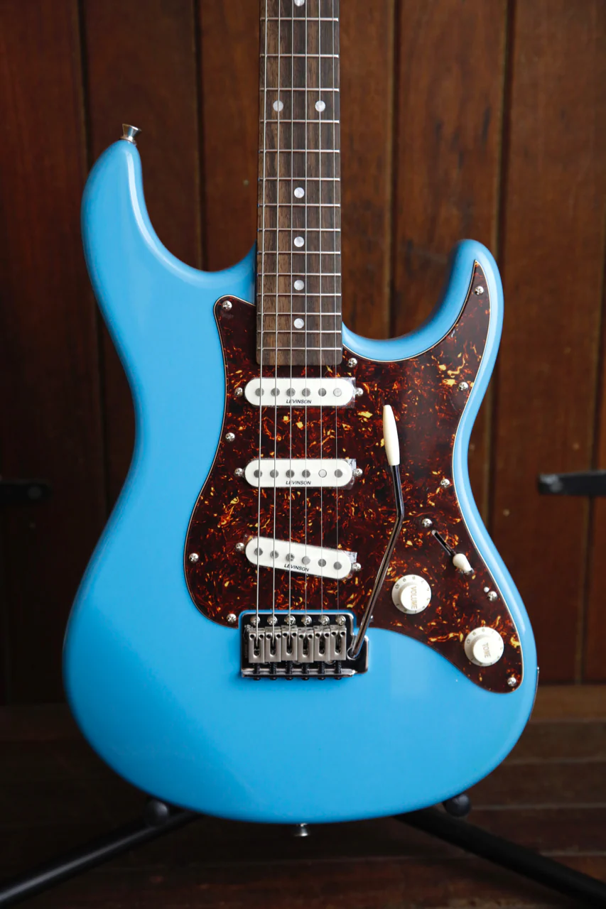 Levinson Sceptre Ventana Std Double Cutaway Sonic Blue Electric Guitar