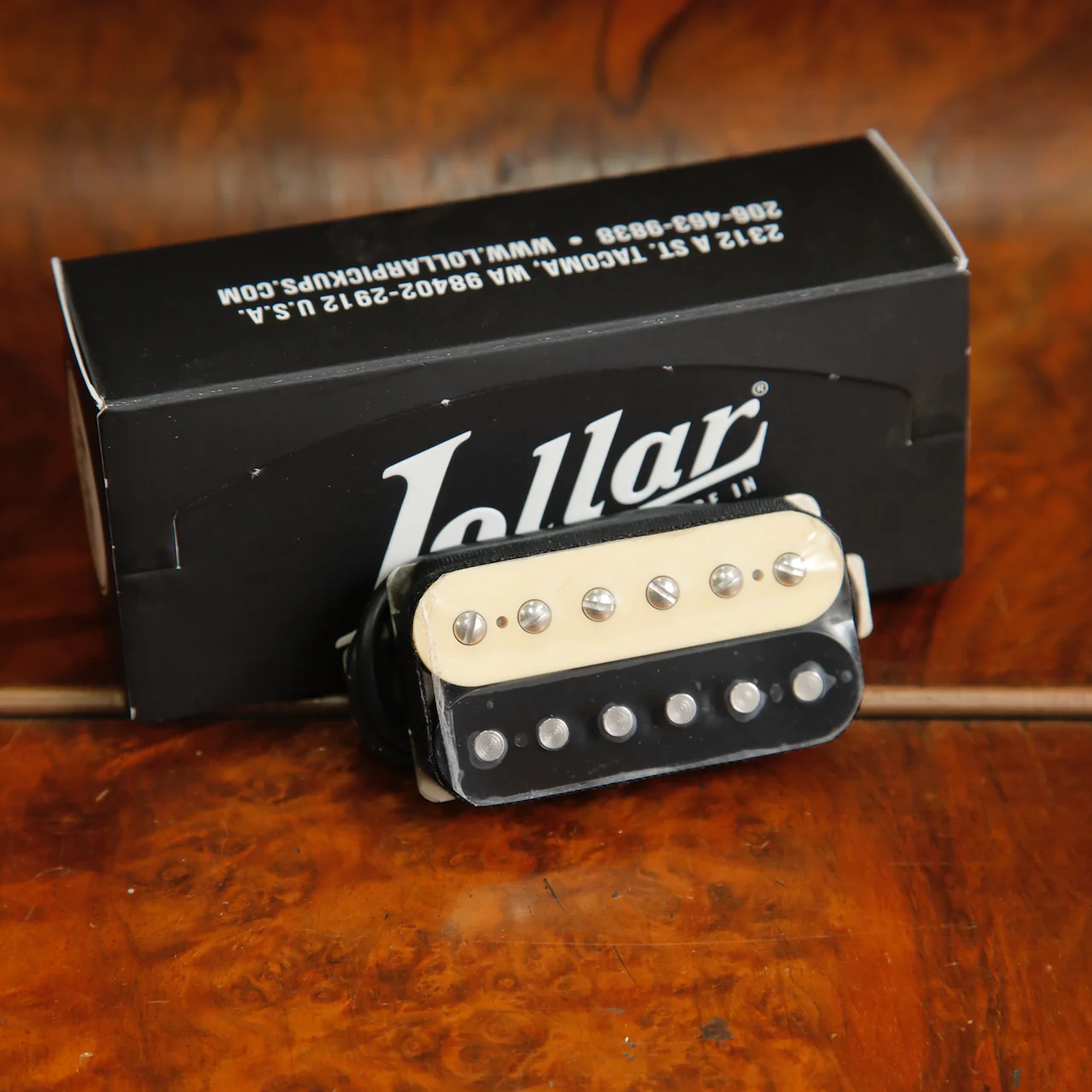 Lollar Pickups Imperial Low Wind Humbucker Pickup Zebra - Bridge (no cover)