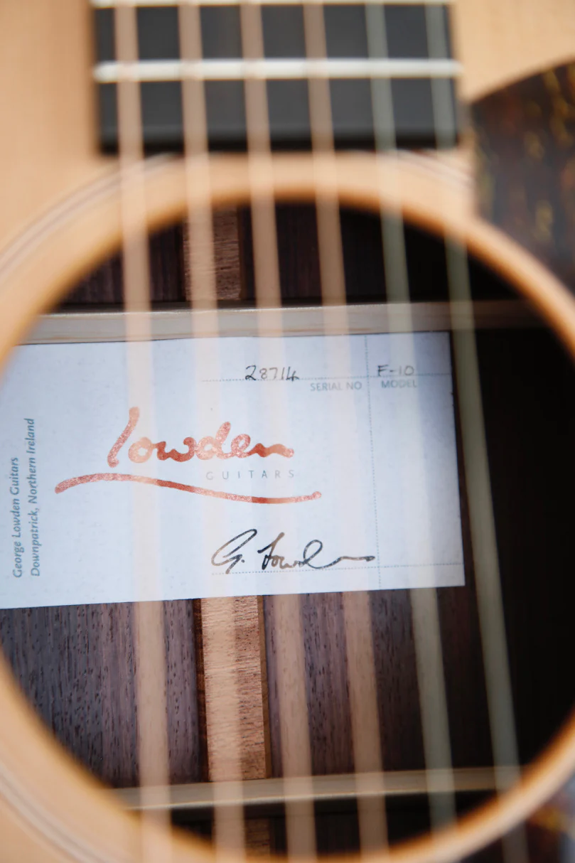 Lowden F-10 Original Series Red Cedar / Indian Rosewood Acoustic Guitar - Image 8