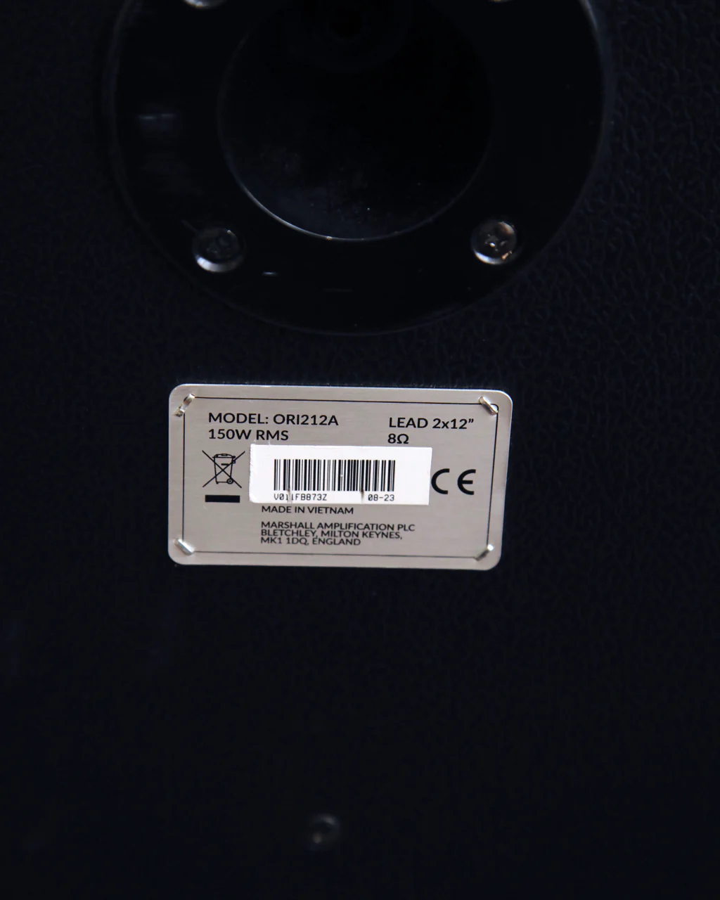 Marshall Origin212A 160W 2x12 Guitar Speaker Cabinet Black Pre-Owned - Image 7