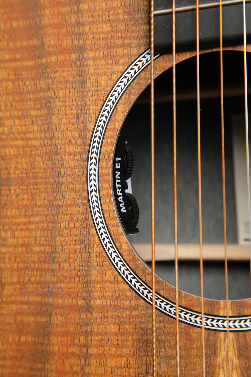 Martin DX1E Dreadnought Koa Acoustic-Electric Guitar - Image 7
