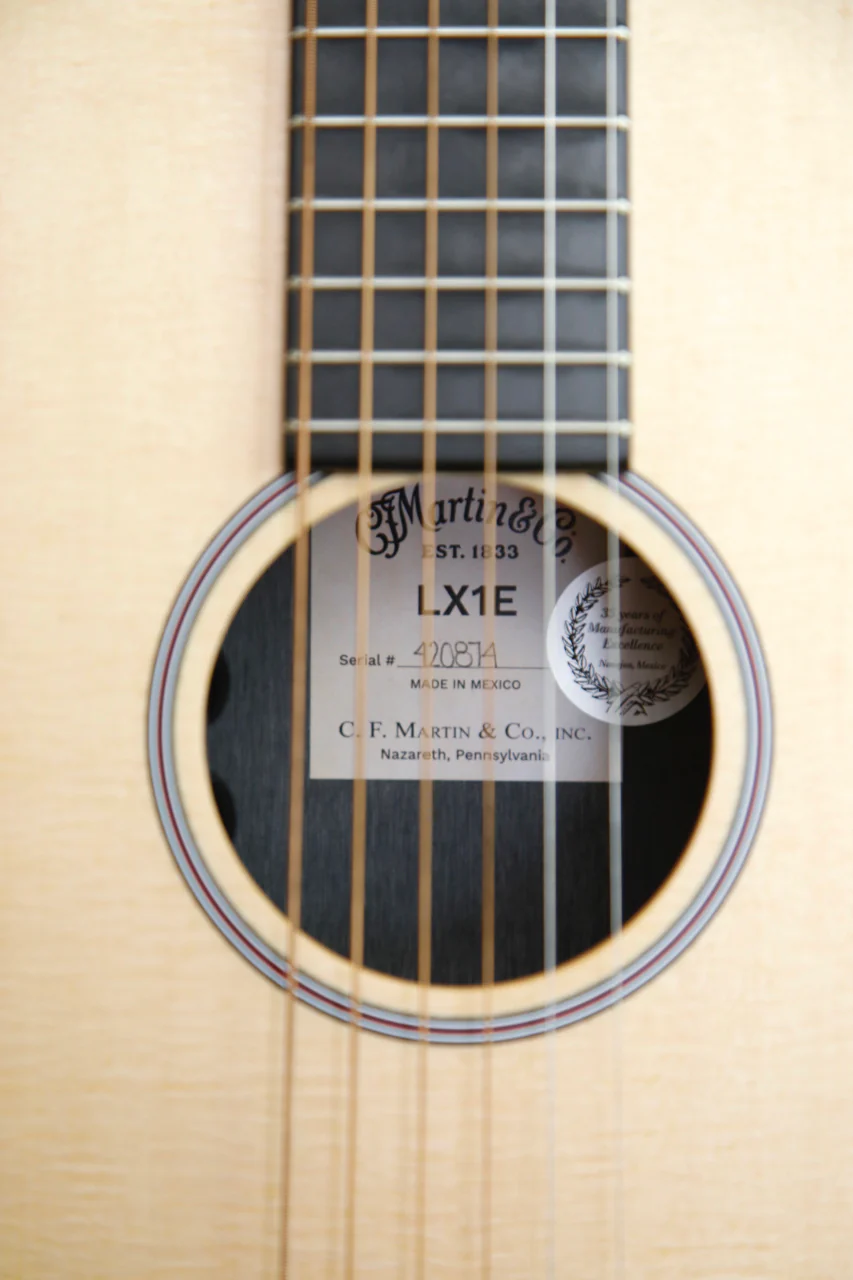 Martin X Series LX1E Little Martin Acoustic-Electric Guitar - Image 7