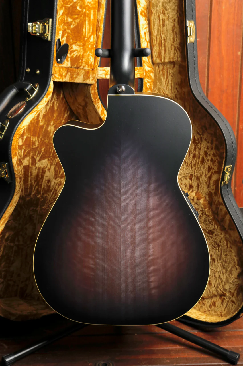 Maton EBG808C Ghost Black Spruce/Maple Acoustic-Electric Guitar - Image 12