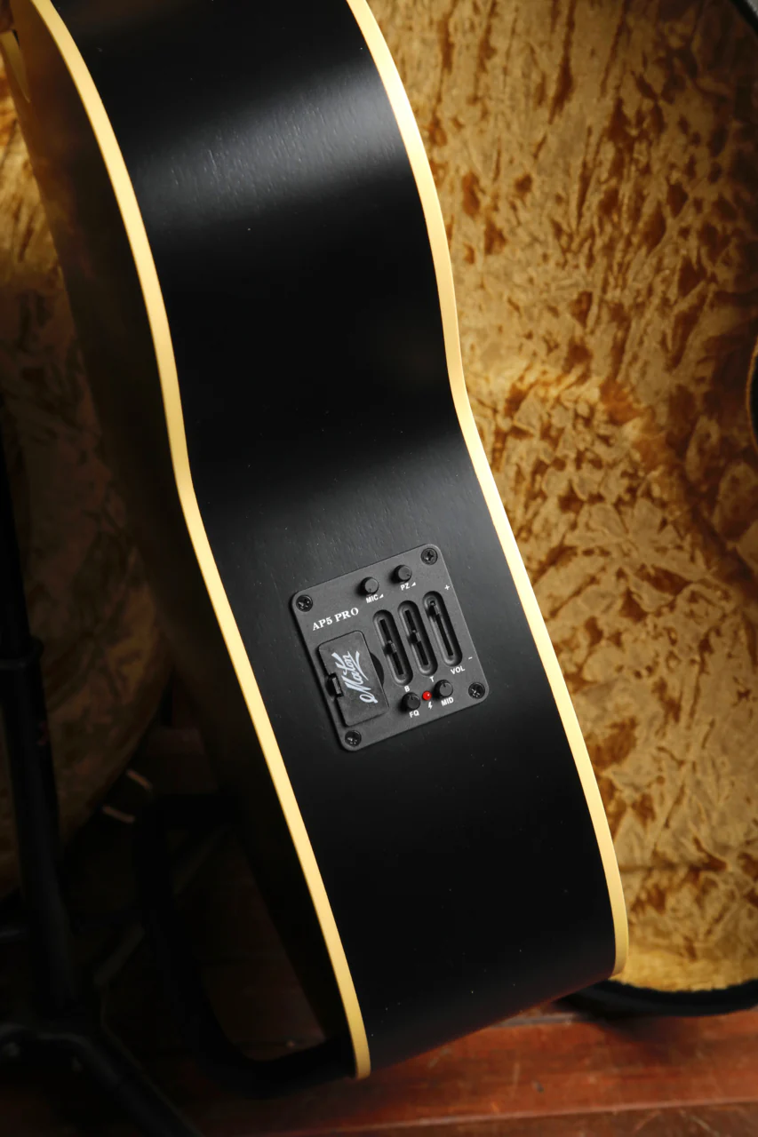 Maton EBG808C Ghost Black Spruce/Maple Acoustic-Electric Guitar - Image 8