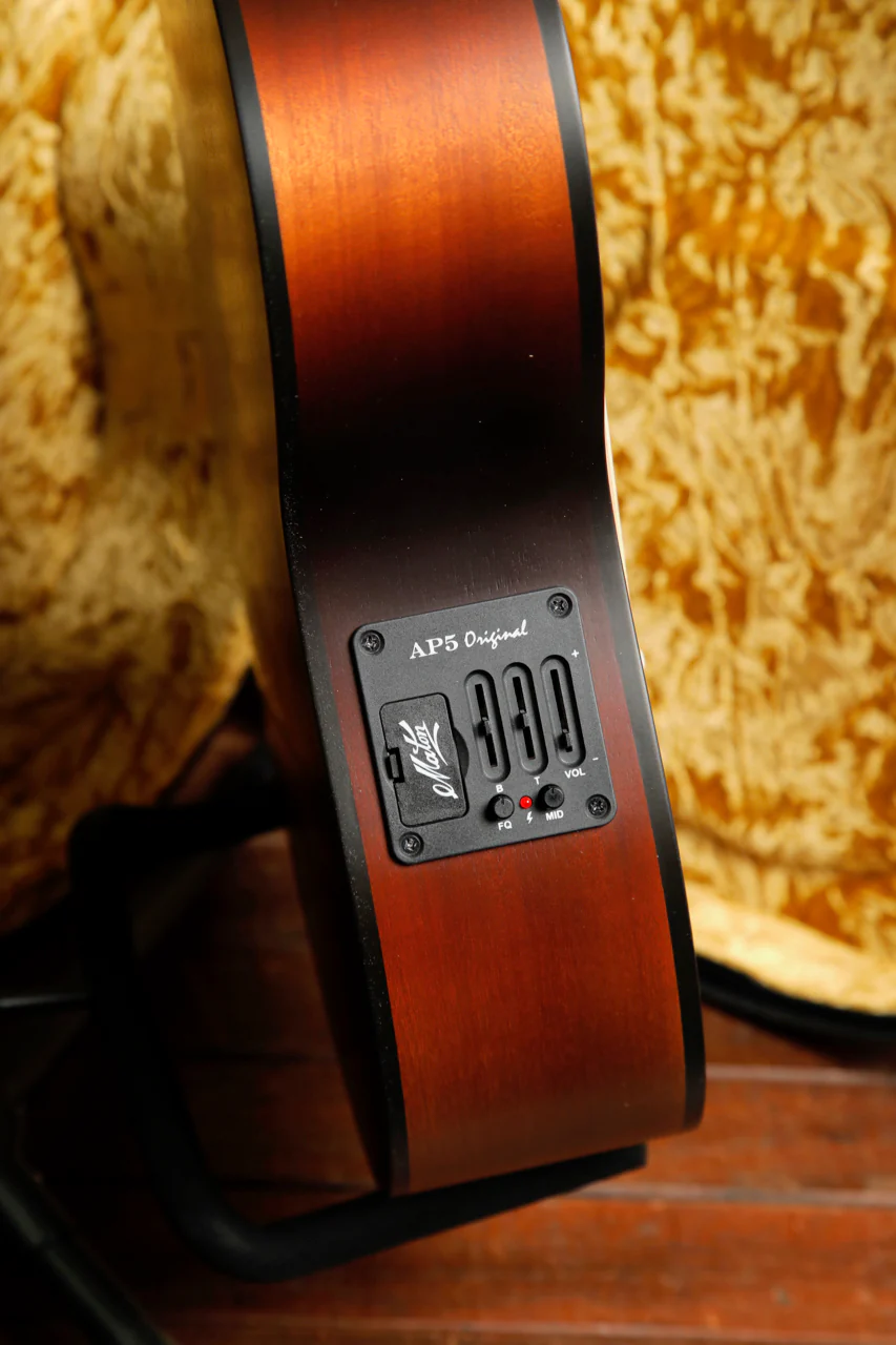 Maton EM-6 Mini Maton Tobacco Sunburst Acoustic-Electric Guitar - Image 9